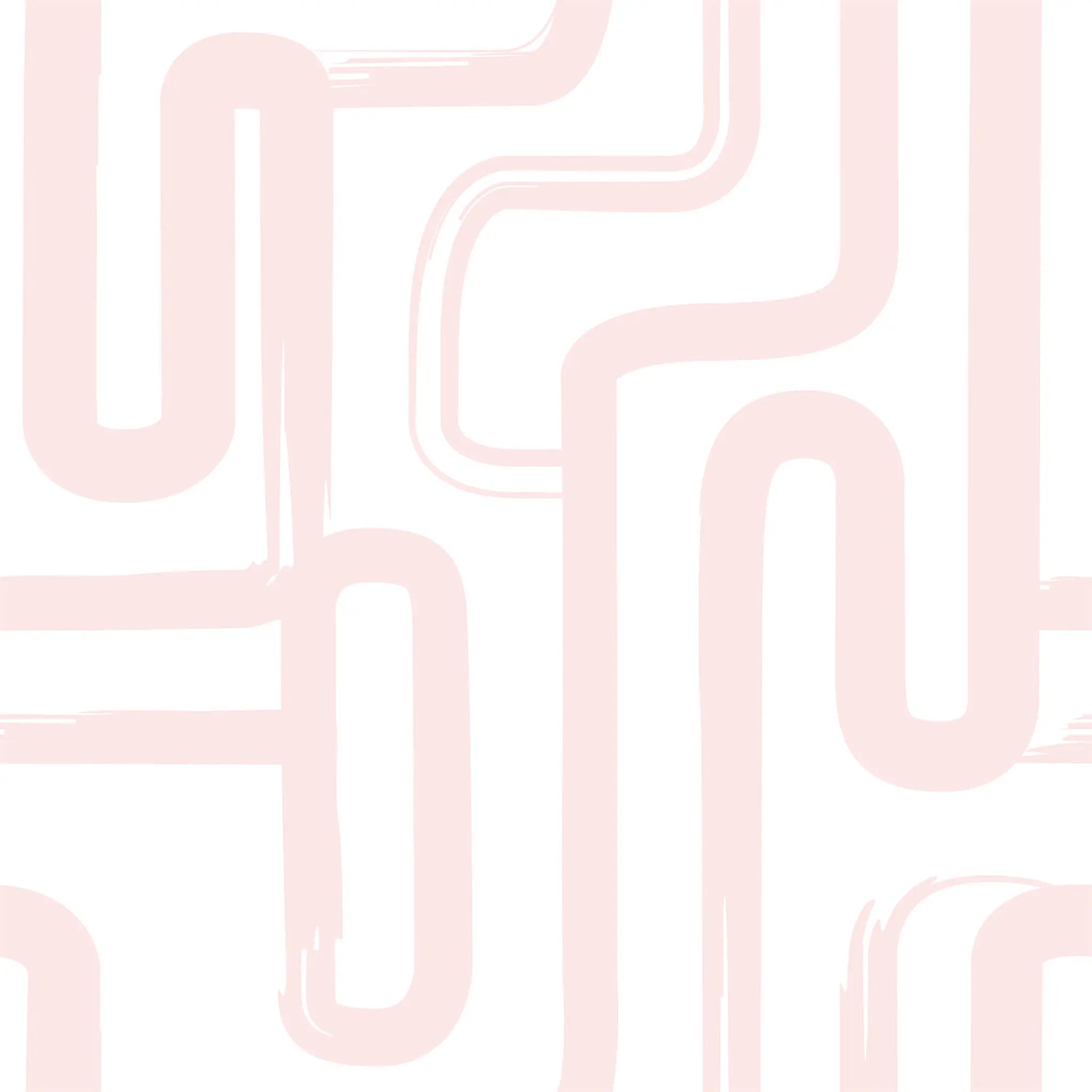 Pink geometric pattern on a light pink background