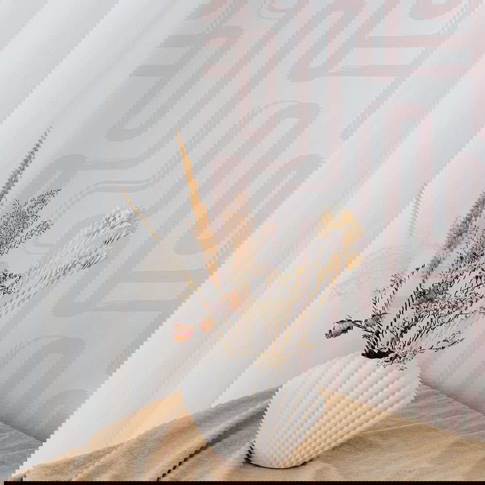 Curved Lines Peel and Stick Wallpaper, Removable Wallpaper, Traditional Wallpaper - Blush | DeccoPrint