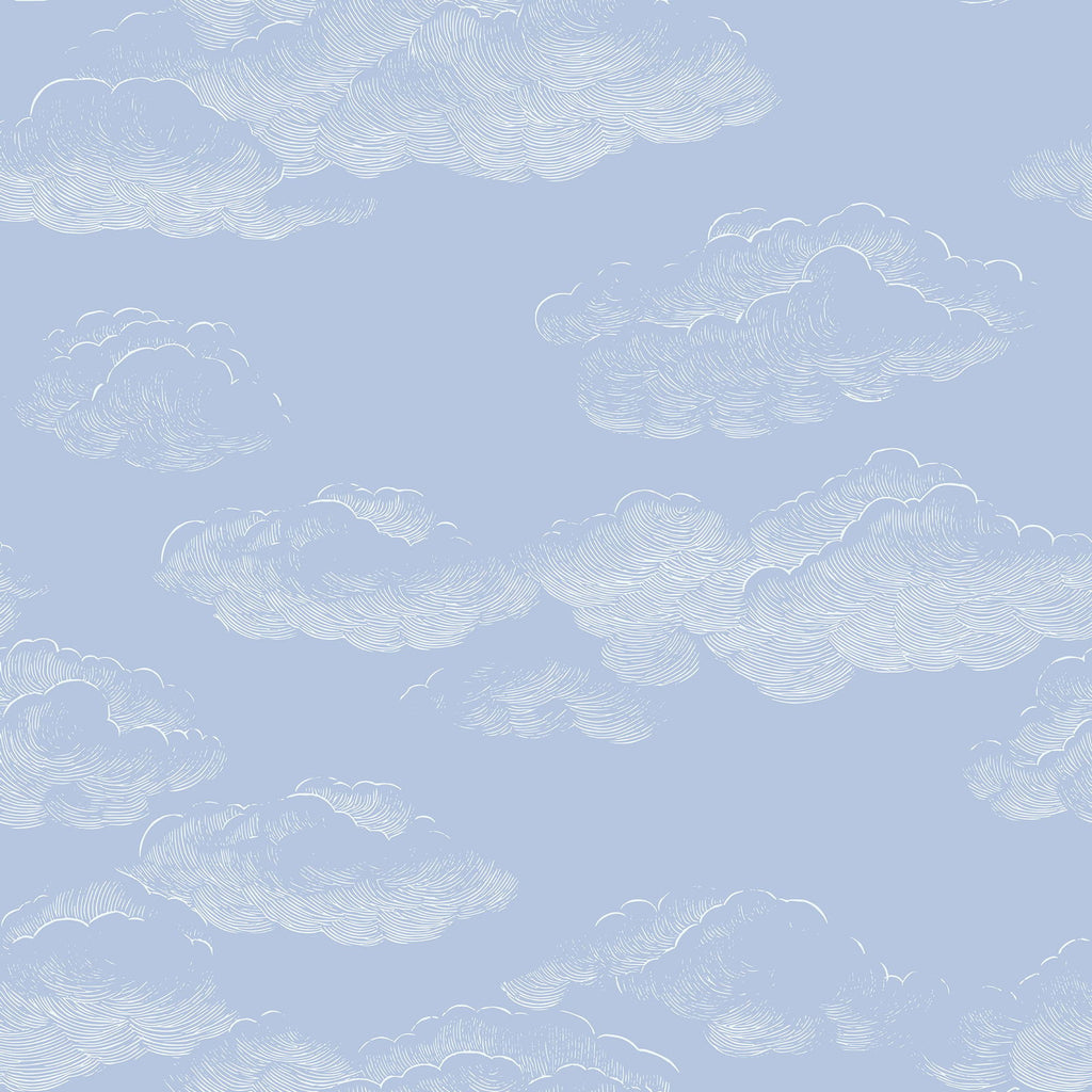 Cute Clouds Wallpaper - Blue | DeccoPrint