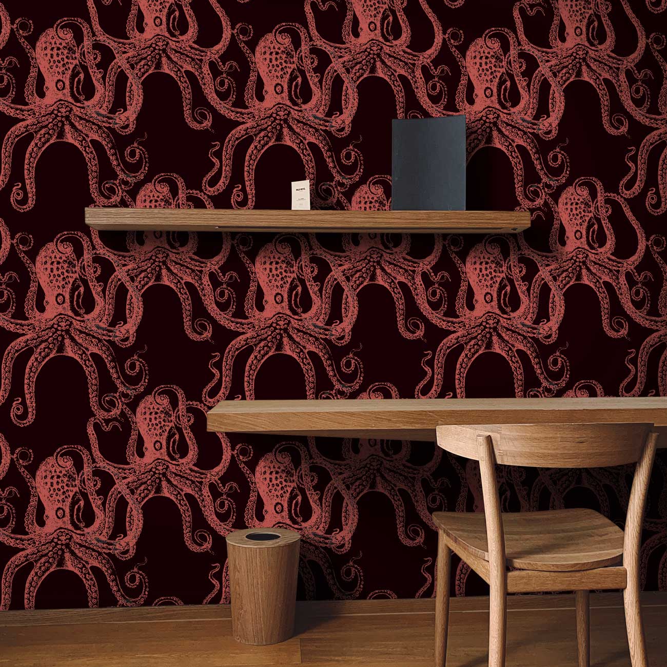 Dark Octopus Peel and Stick Wallpaper, Removable Wallpaper, Traditional Wallpaper | DeccoPrint