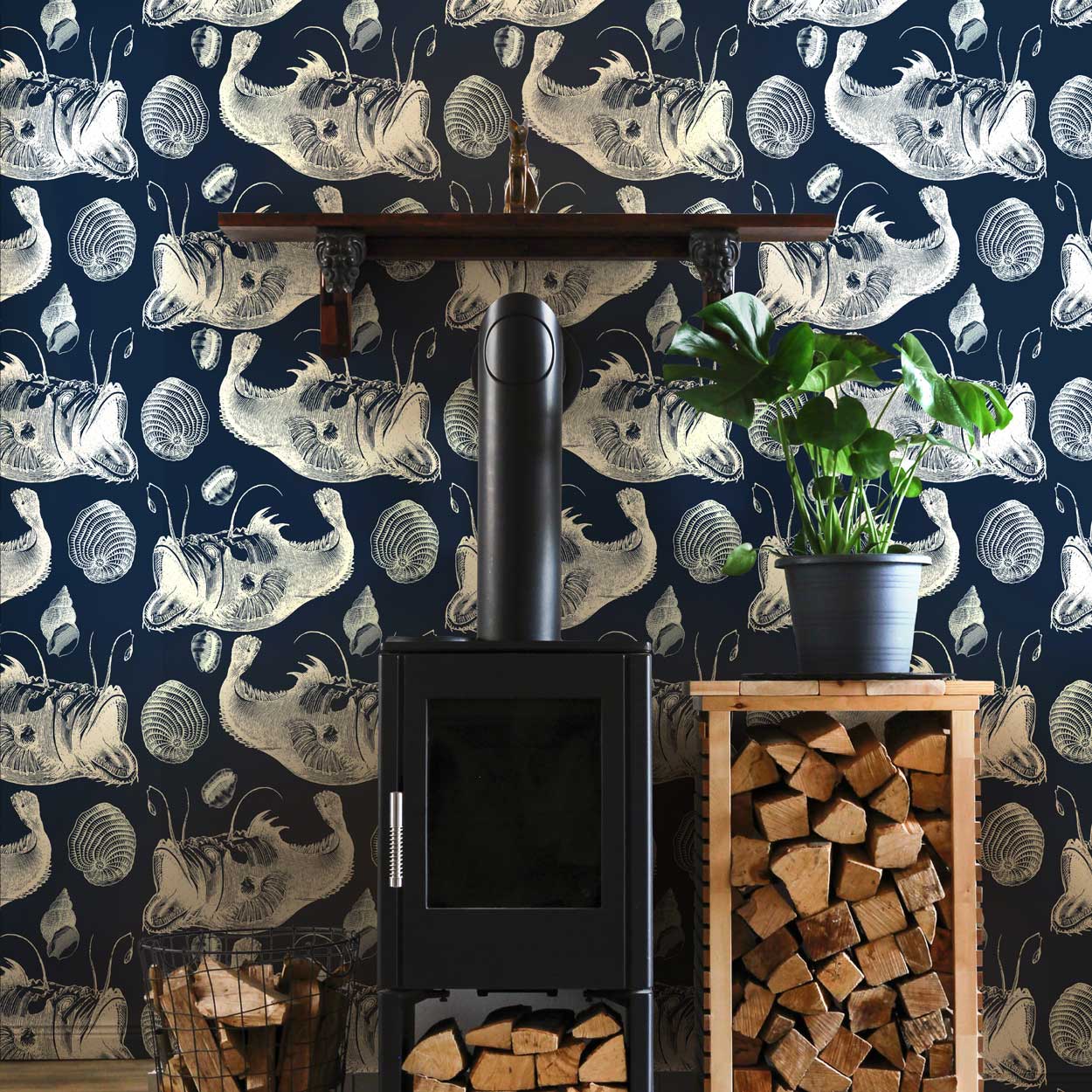 Deep-Sea Peel and Stick Wallpaper, Removable Wallpaper, Traditional Wallpaper | DeccoPrint