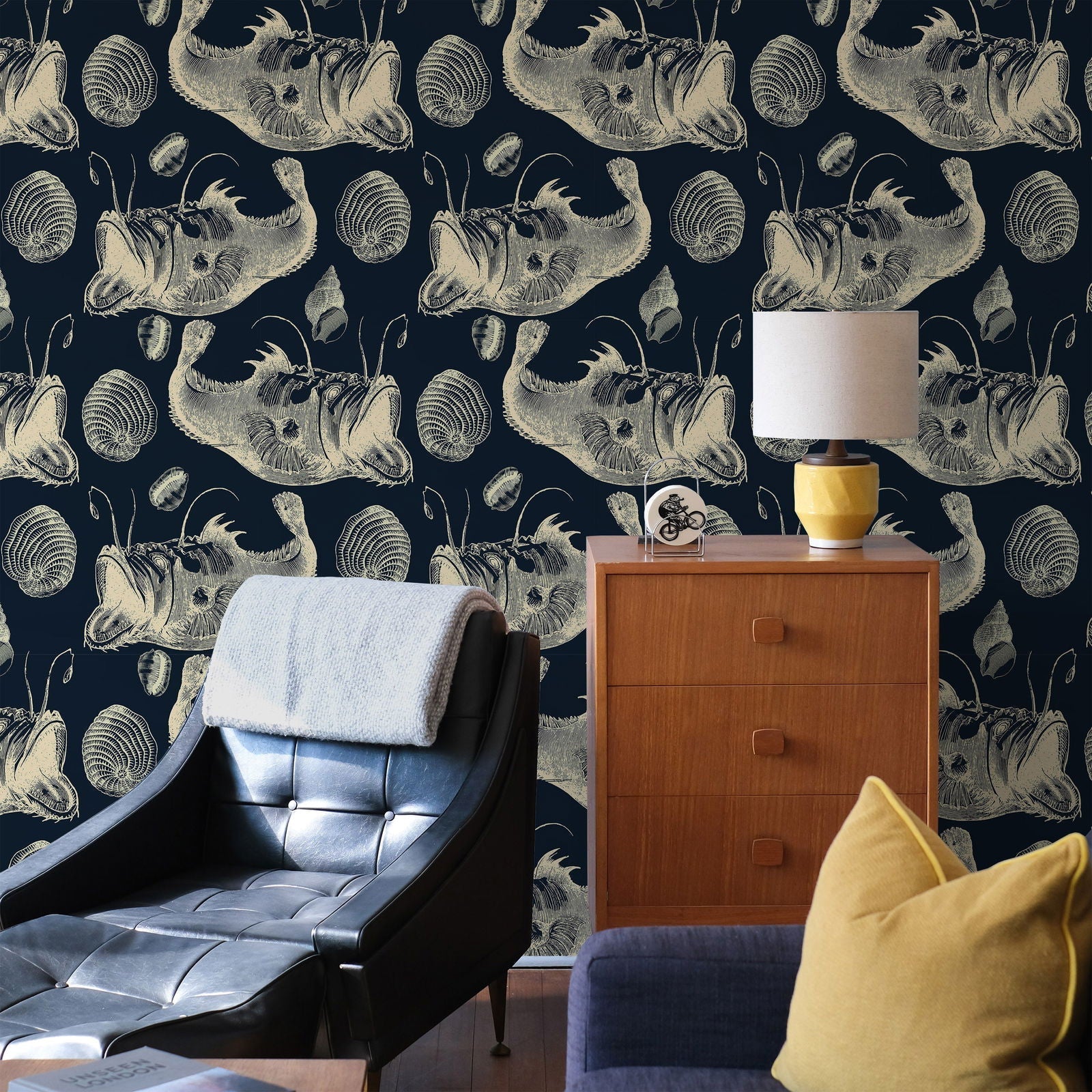 Deep-Sea Peel and Stick Wallpaper, Removable Wallpaper, Traditional Wallpaper | DeccoPrint