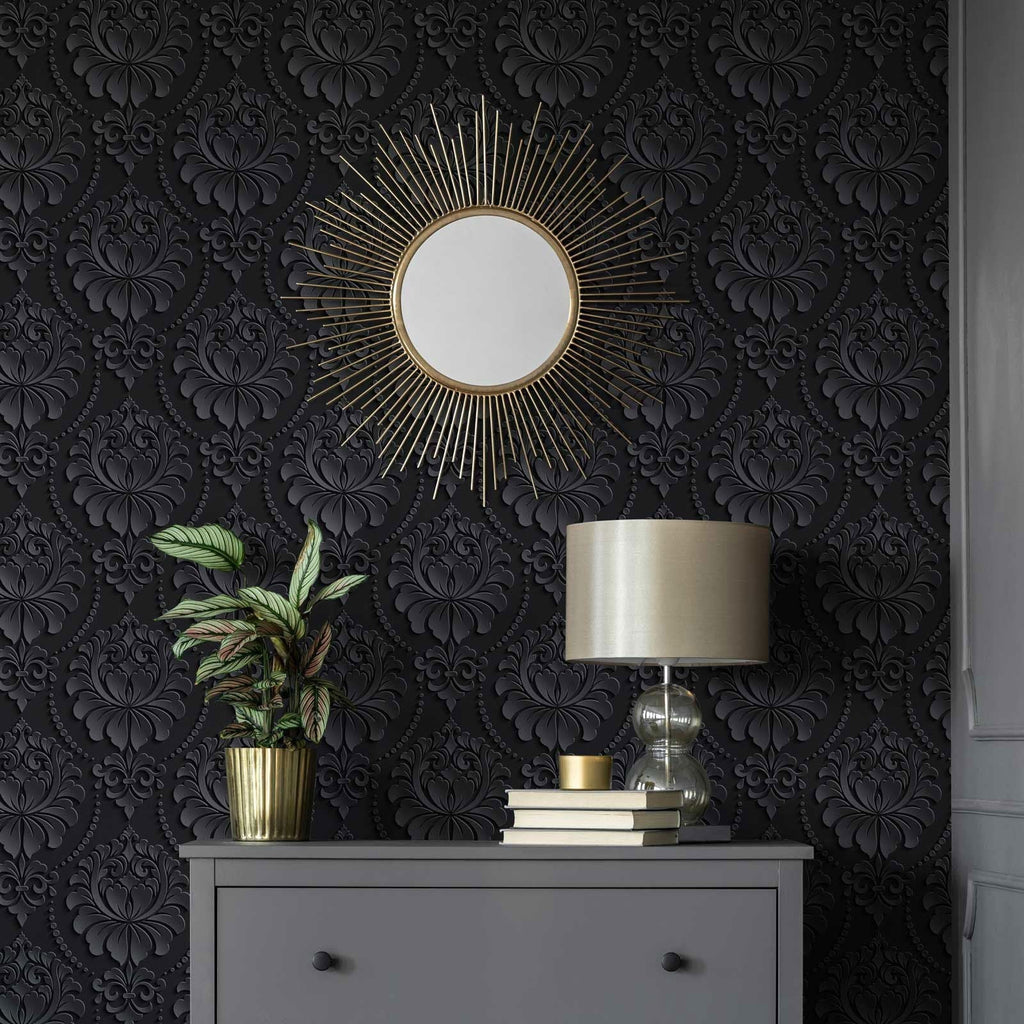 Digital Baroque Peel and Stick Wallpaper, Removable Wallpaper, Traditional Wallpaper | DeccoPrint