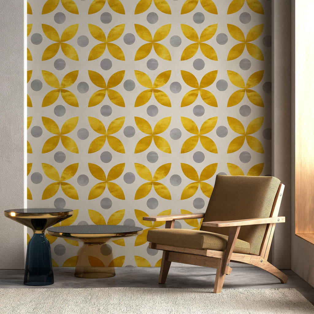 Dots and Shapes Wallpaper | DeccoPrint