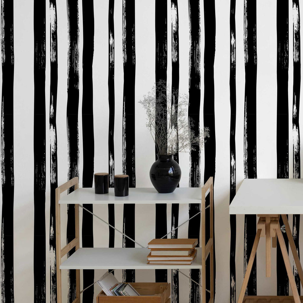 Drawn Verticals Wallpaper - DeccoPrint