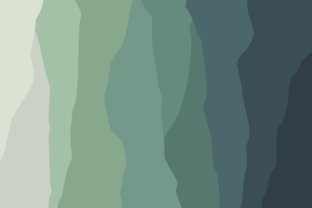 Earthy Ripples Mural Wallpaper - Green Pastel - DeccoPrint