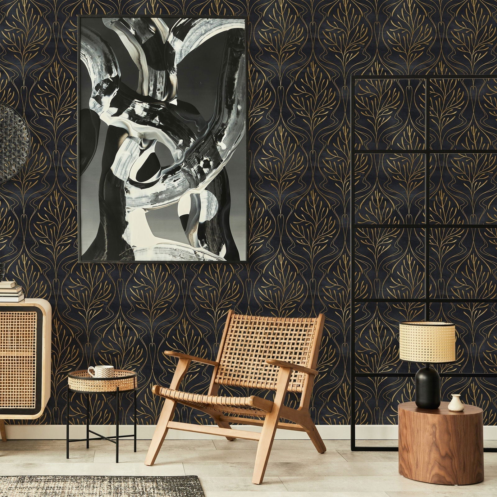 Elegant Foliage Peel and Stick Wallpaper, Removable Wallpaper, Traditional Wallpaper | DeccoPrint