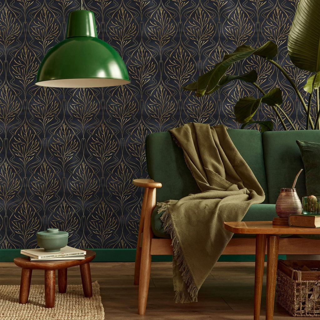 Elegant Foliage Peel and Stick Wallpaper, Removable Wallpaper, Traditional Wallpaper | DeccoPrint