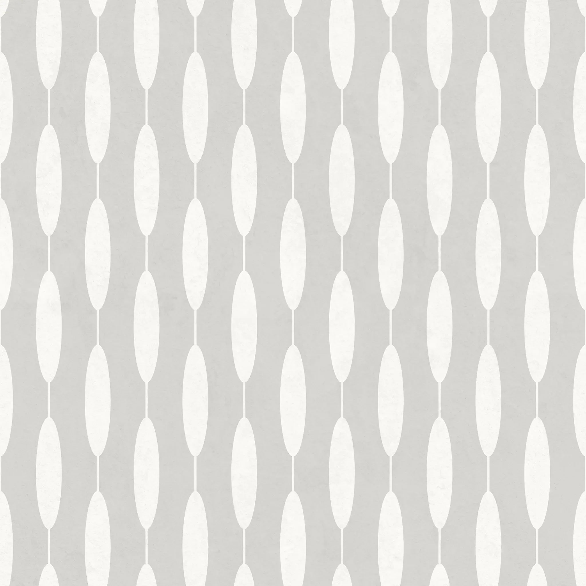 White oval geometric lines on gray background