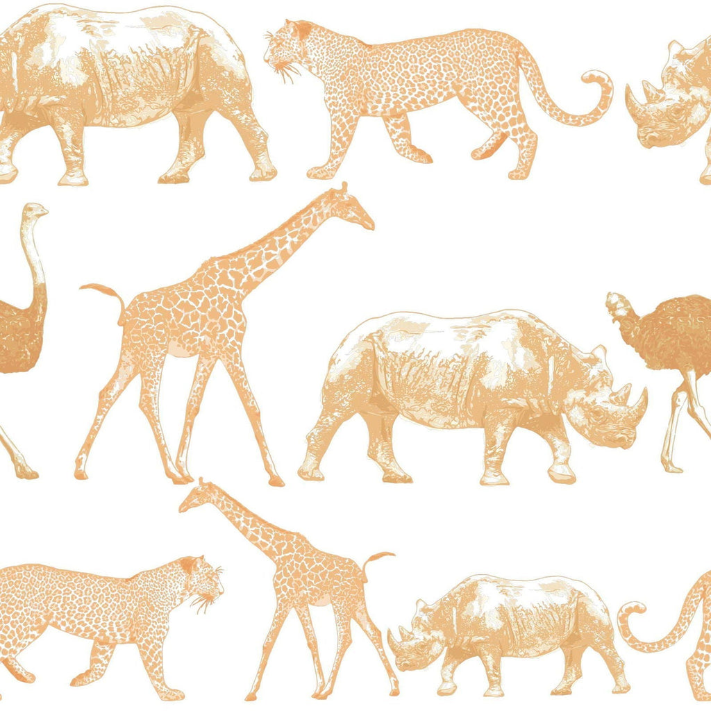 Exotic Animals Peel and Stick Wallpaper, Removable Wallpaper, Traditional Wallpaper | DeccoPrint