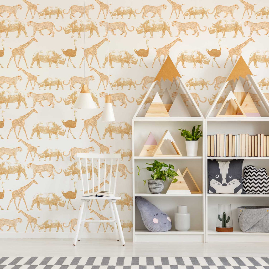 Exotic Animals Wallpaper | DeccoPrint