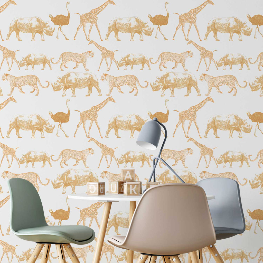 Exotic Animals Wallpaper | DeccoPrint