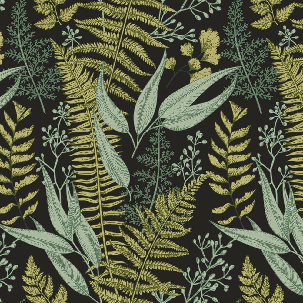 Fern Herbarium Wallpaper - DeccoPrint