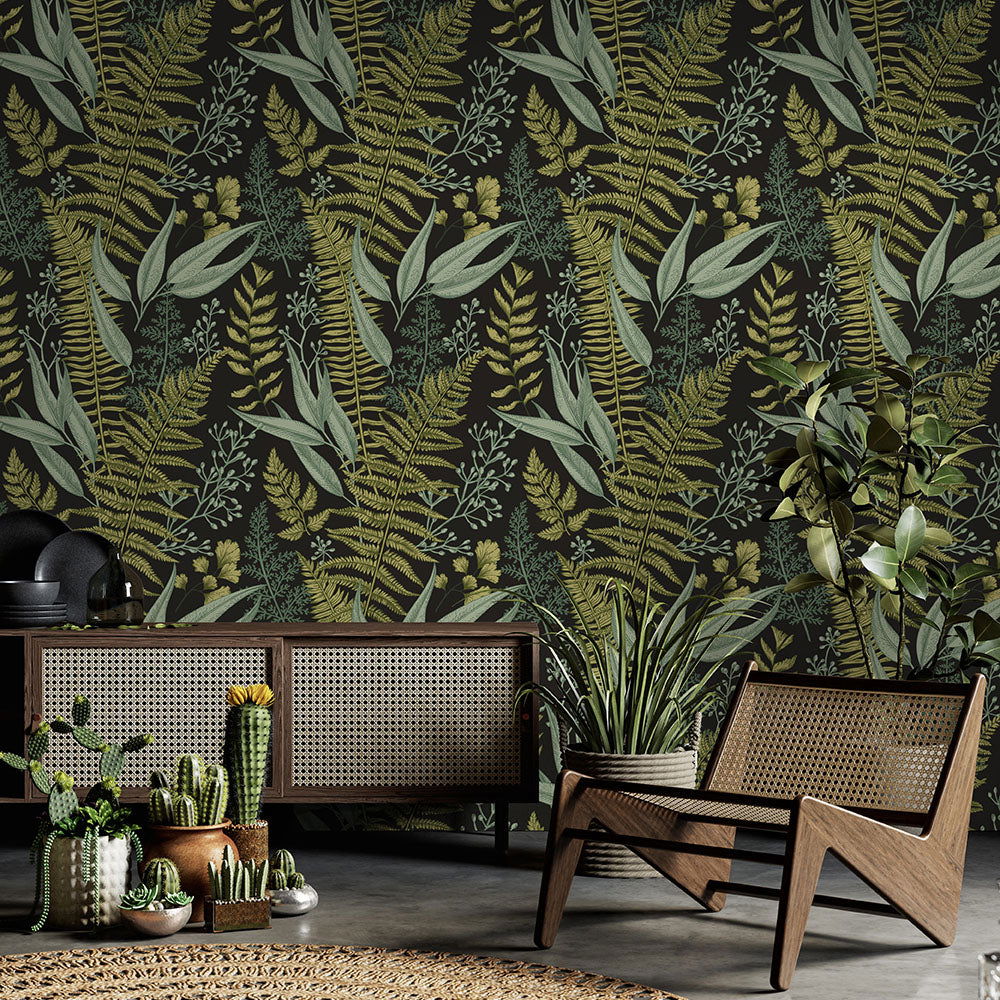 Fern Herbarium Wallpaper - DeccoPrint