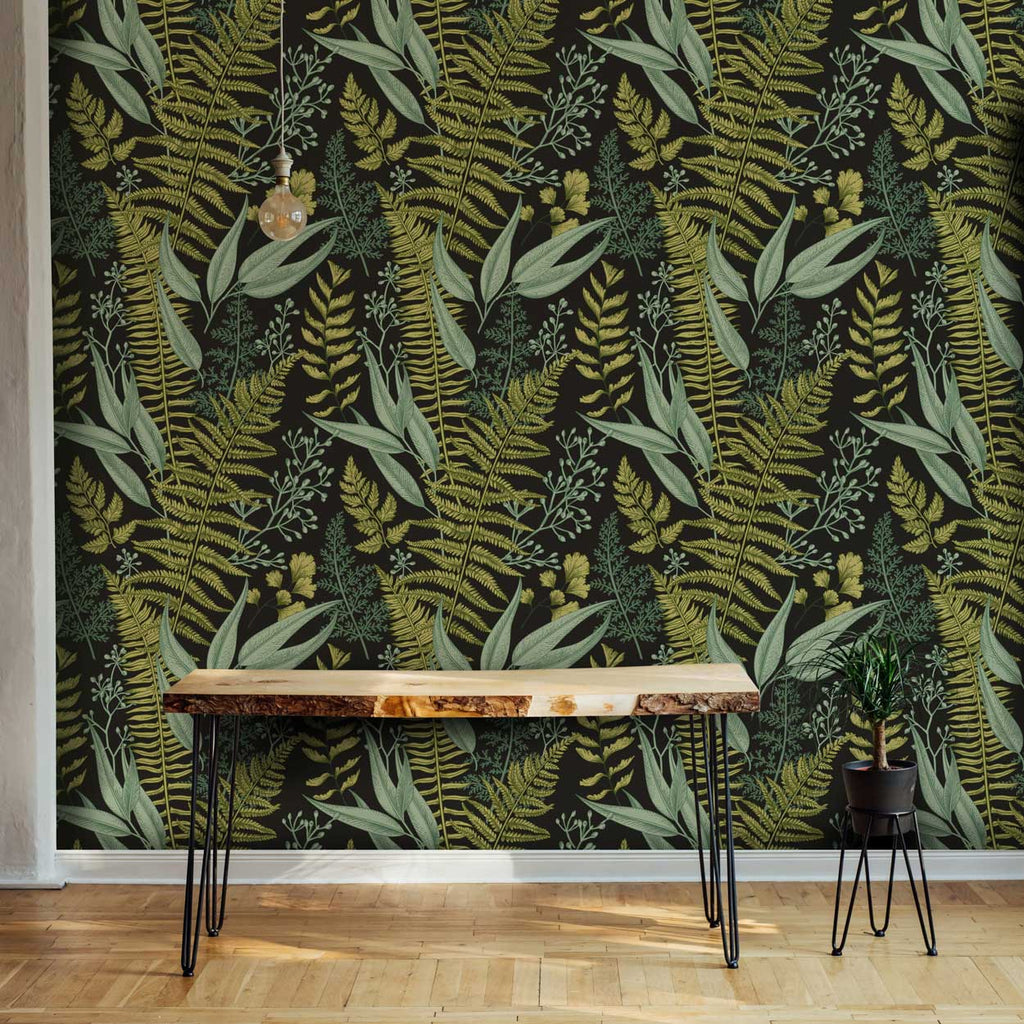 Fern Herbarium Wallpaper - DeccoPrint