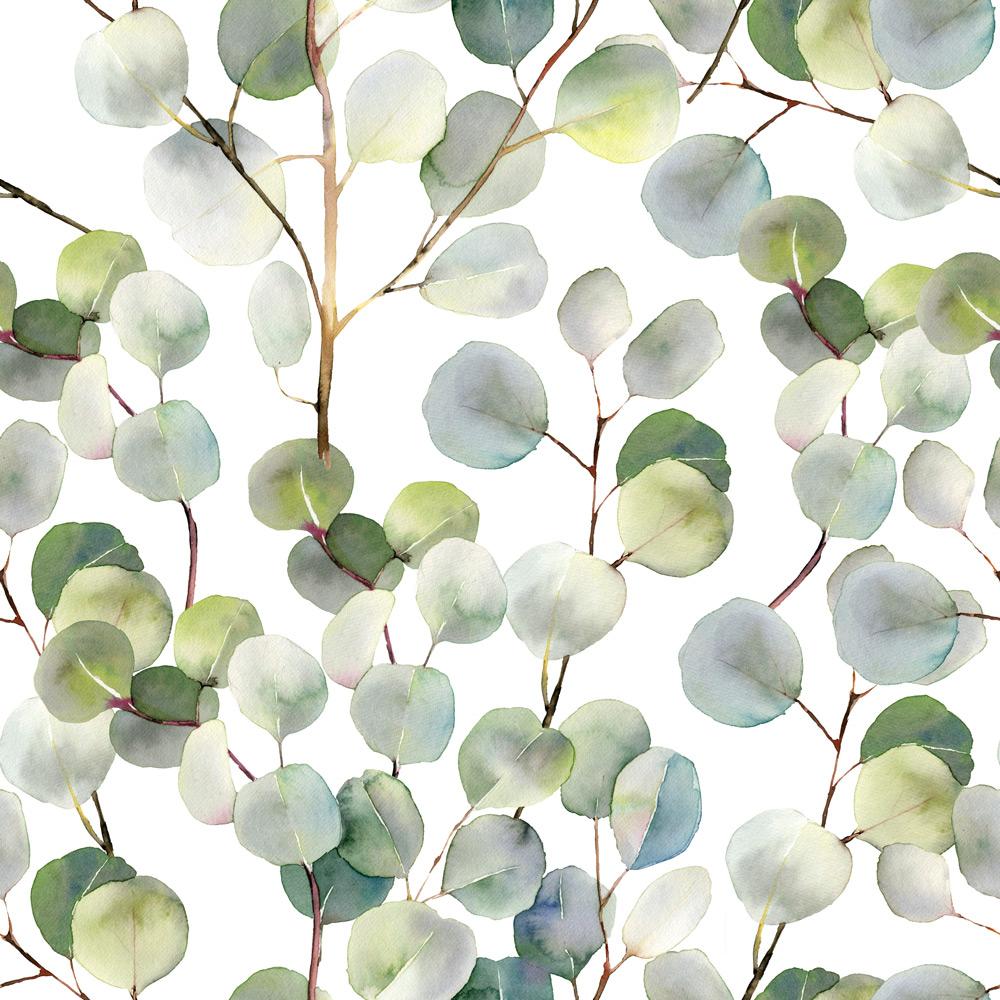 Fine Eucalyptus Peel and Stick Wallpaper, Removable Wallpaper, Traditional Wallpaper | DeccoPrint