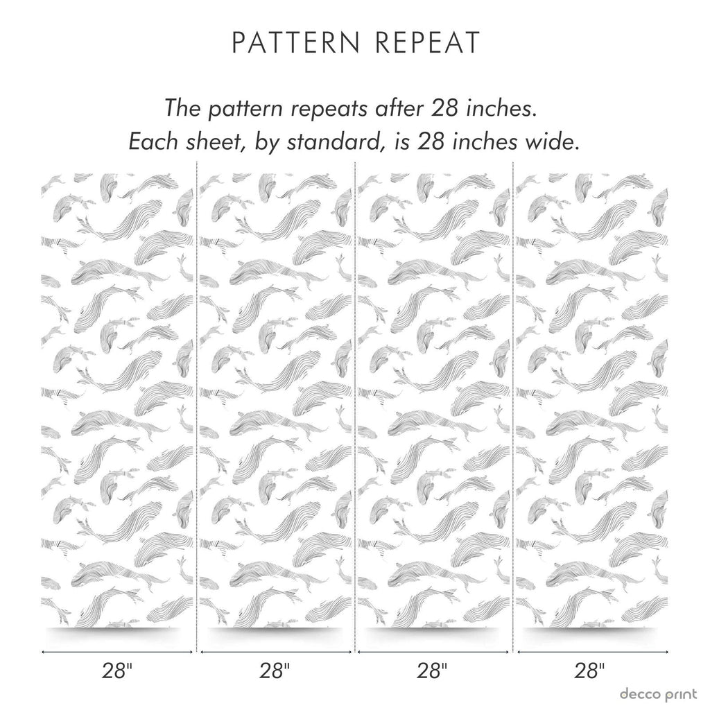 Fish in the Sea Peel and Stick Wallpaper, Removable Wallpaper, Traditional Wallpaper | DeccoPrint