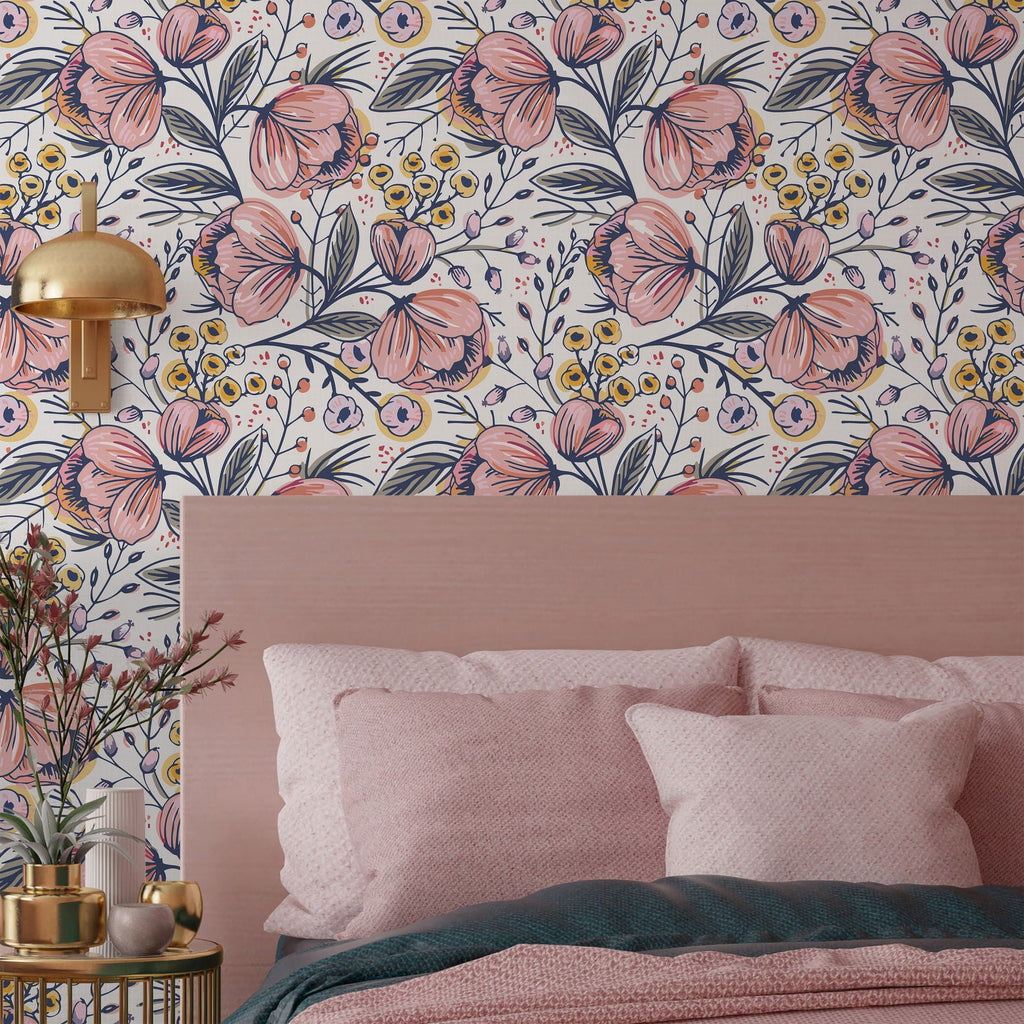 Floral Blooms Wallpaper | DeccoPrint