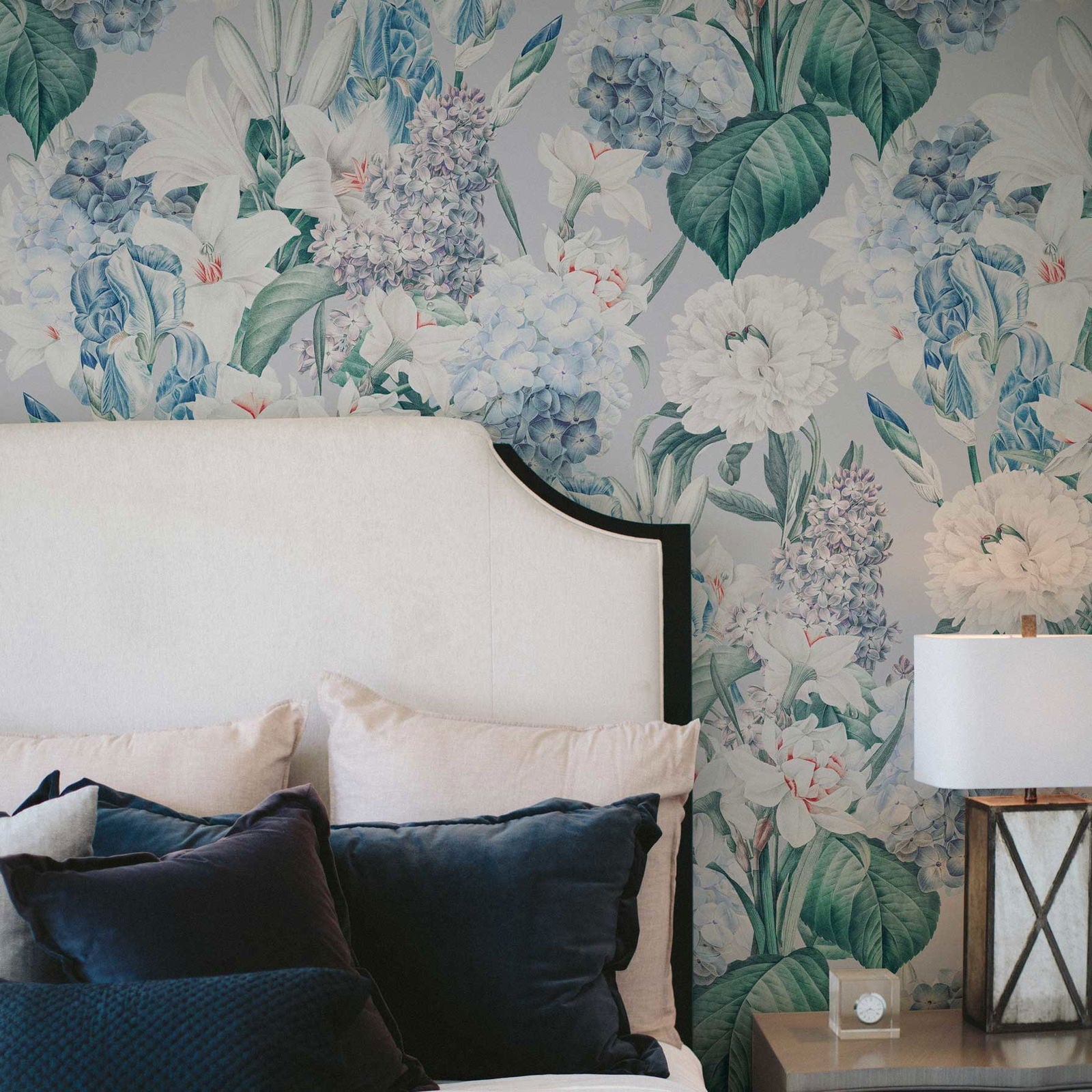 Floral Sky Peel and Stick Wallpaper, Removable Wallpaper, Traditional Wallpaper | DeccoPrint