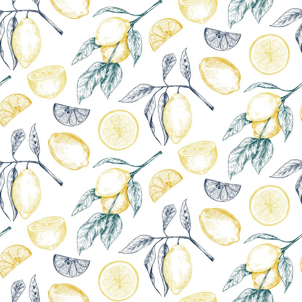 Fresh Lemonade Wallpaper - DeccoPrint