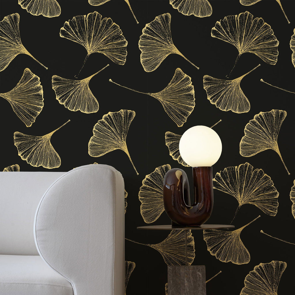 Ginkgo Leaves Wallpaper - DeccoPrint