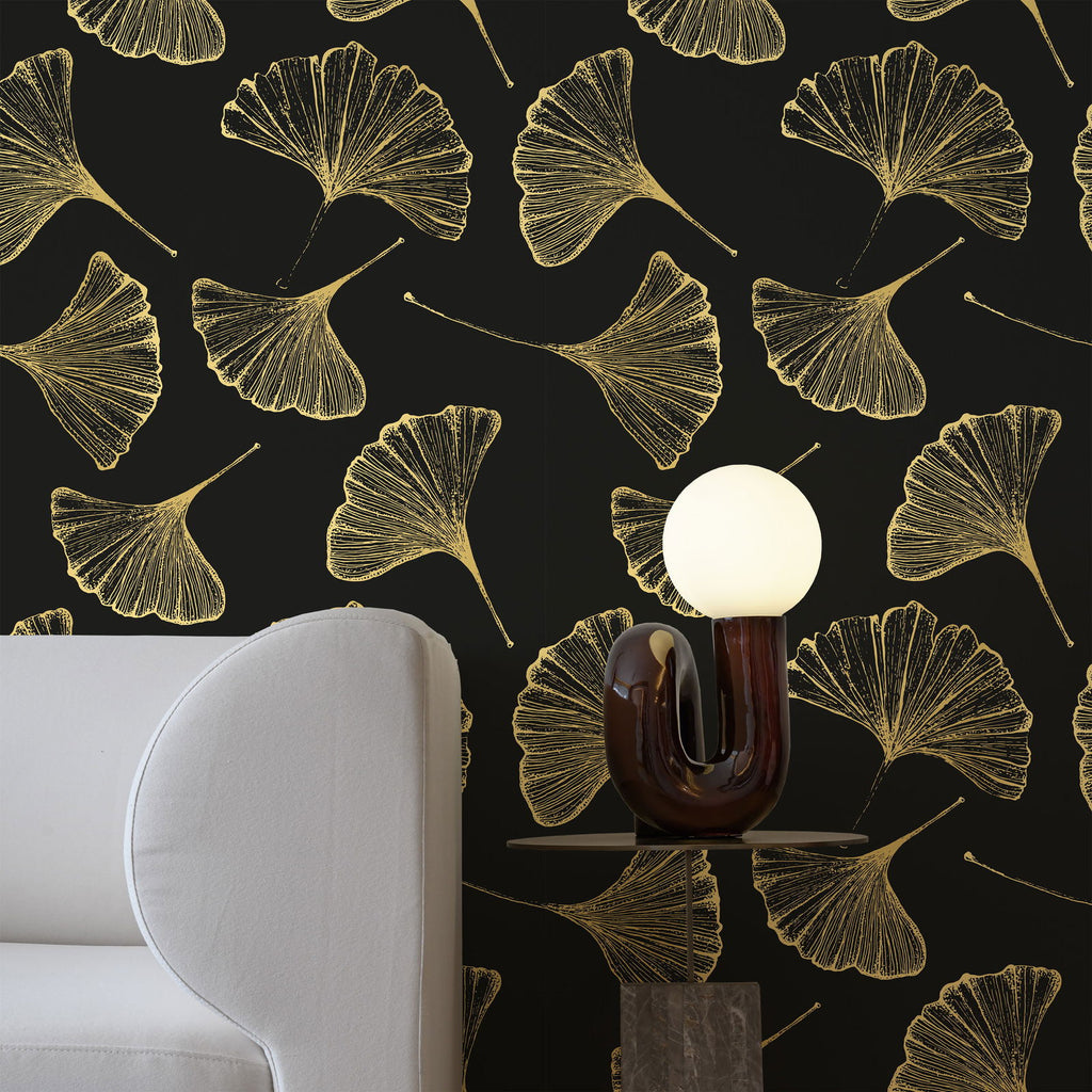 Ginkgo Leaves Wallpaper - DeccoPrint