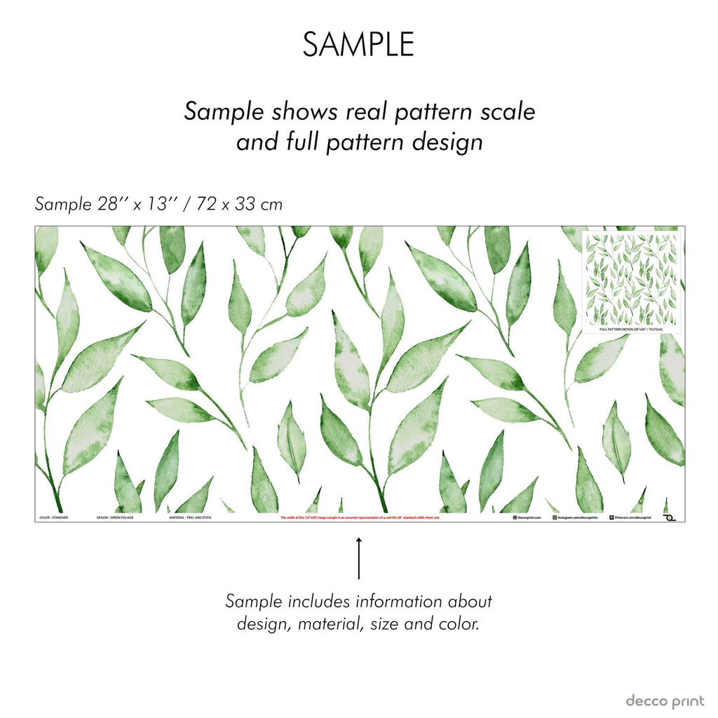 Green Foliage Wallpaper - DeccoPrint