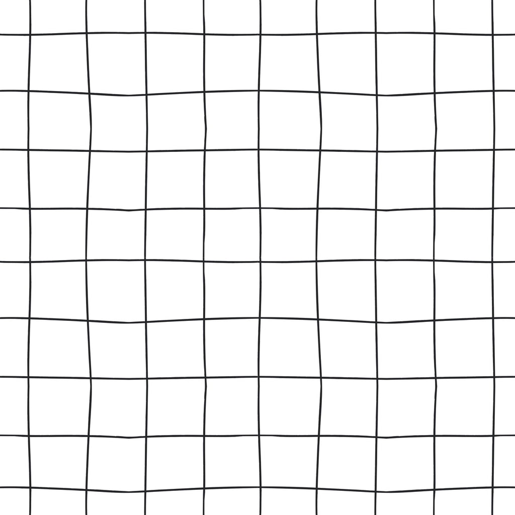 Hand Drawn Grid Wallpaper - DeccoPrint