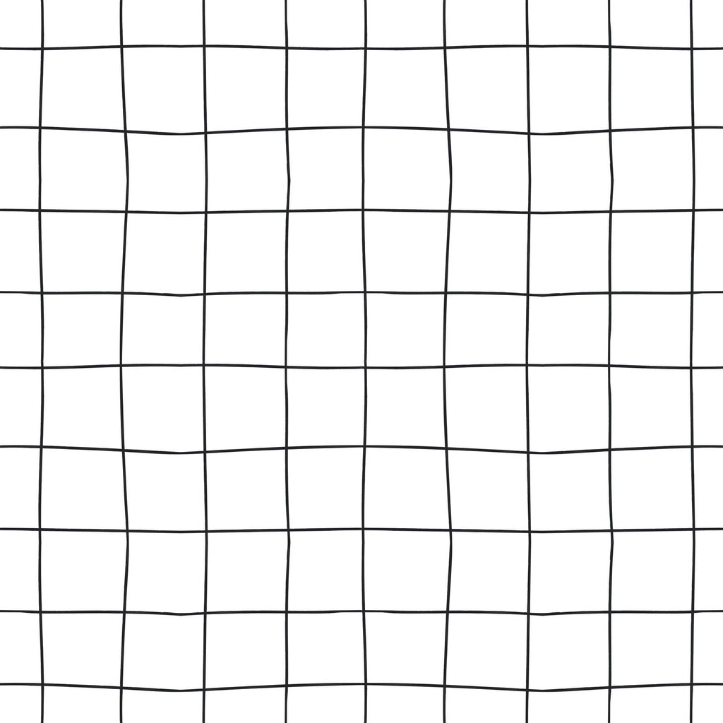 Hand Drawn Grid Peel and Stick Wallpaper, Removable Wallpaper, Traditional Wallpaper | DeccoPrint