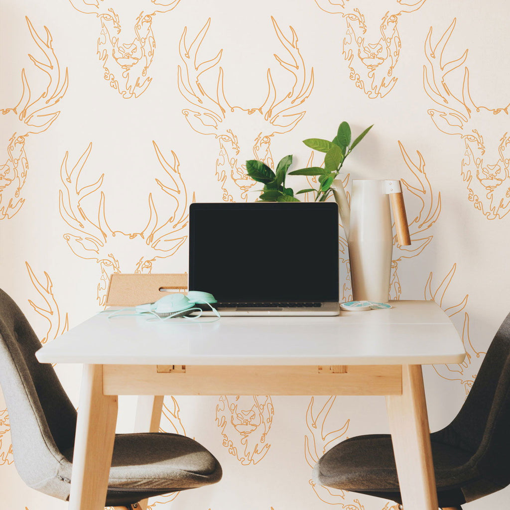 Honey Deer Wallpaper - DeccoPrint