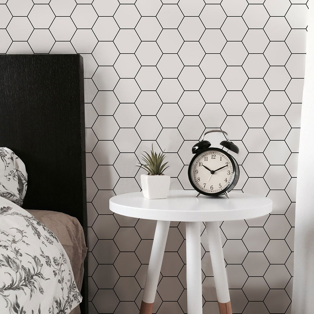 Honeycomb Peel and Stick Wallpaper, Removable Wallpaper, Traditional Wallpaper | DeccoPrint