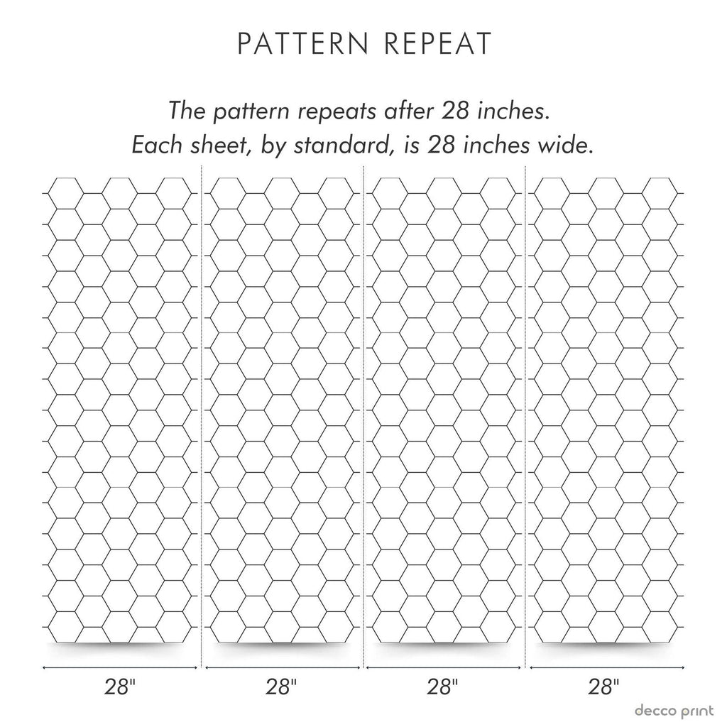 Honeycomb Peel and Stick Wallpaper, Removable Wallpaper, Traditional Wallpaper | DeccoPrint