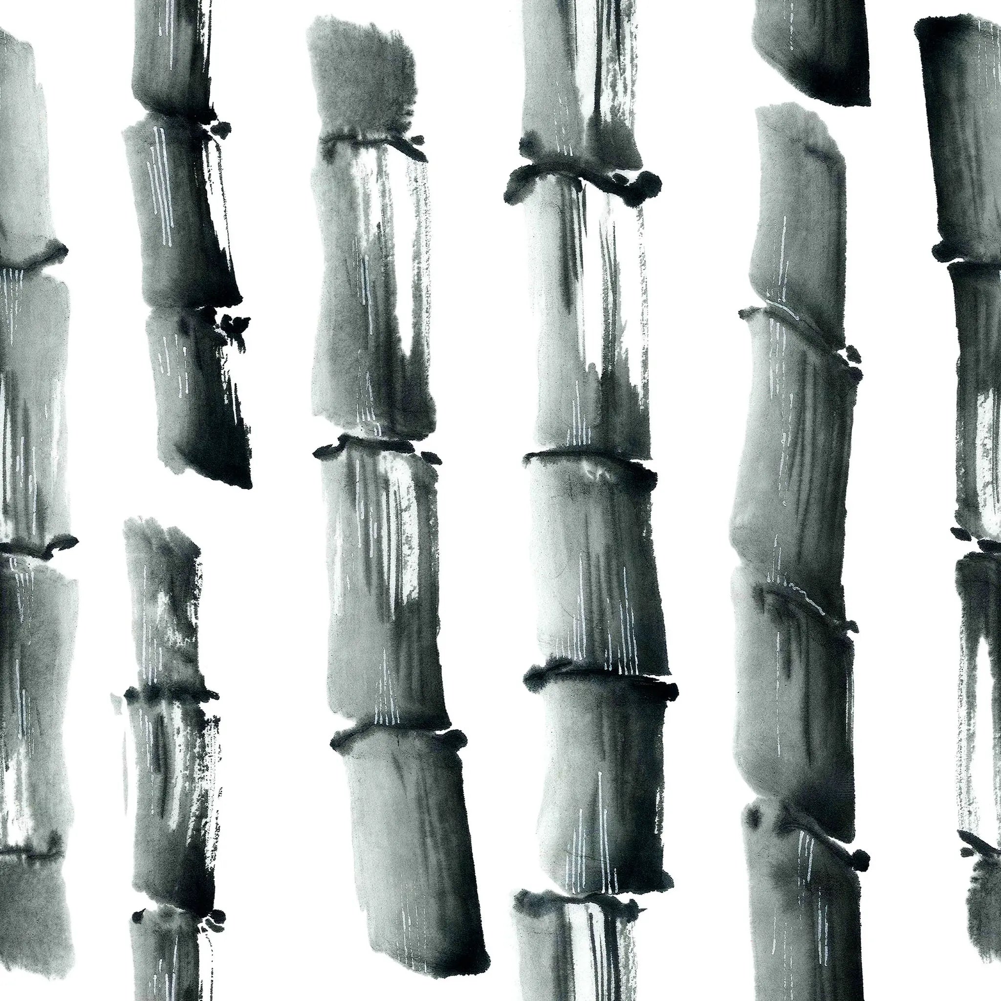 Black and white brushstroke pattern