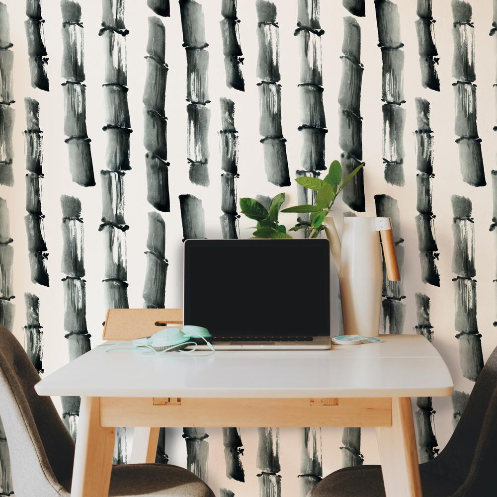 Ink Bamboo Wallpaper - DeccoPrint