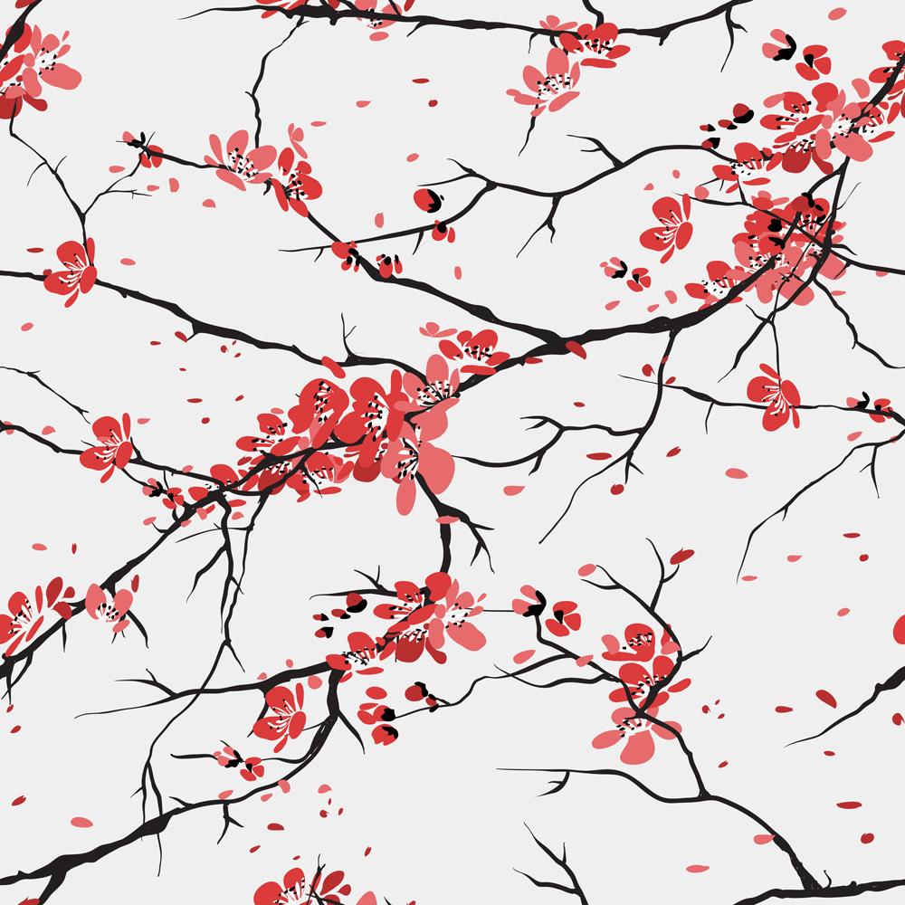 Japanese Cherry Wallpaper - DeccoPrint