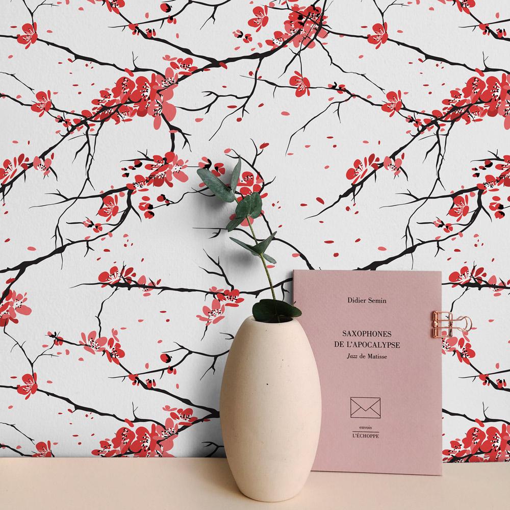 Japanese Cherry Wallpaper - DeccoPrint