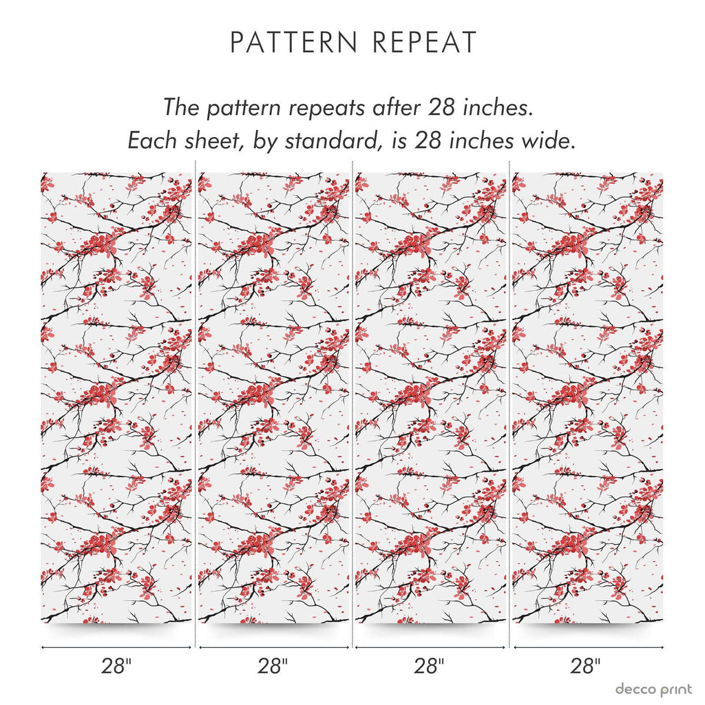 Japanese Cherry Wallpaper - DeccoPrint