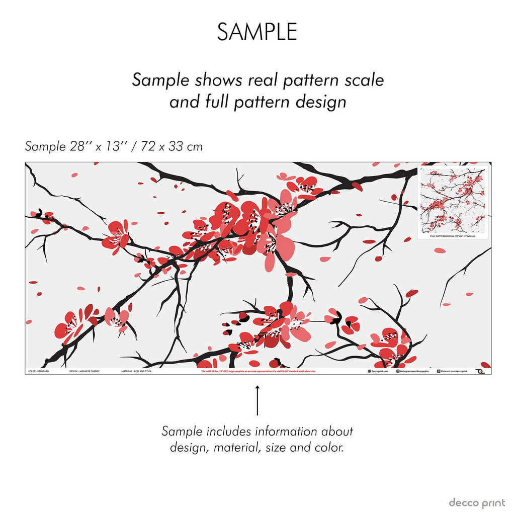 Japanese Cherry Wallpaper - DeccoPrint