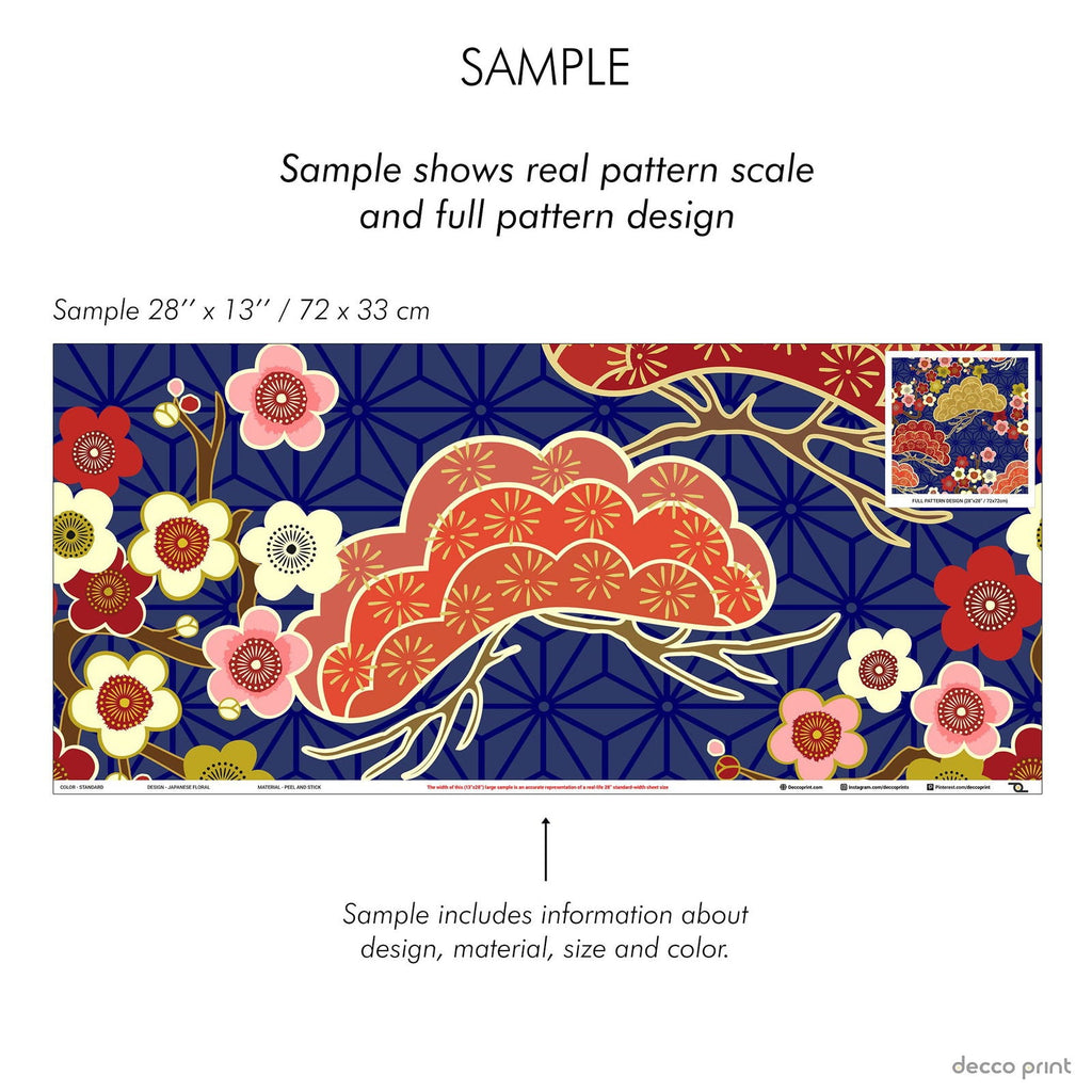 Japanese Floral Wallpaper - DeccoPrint