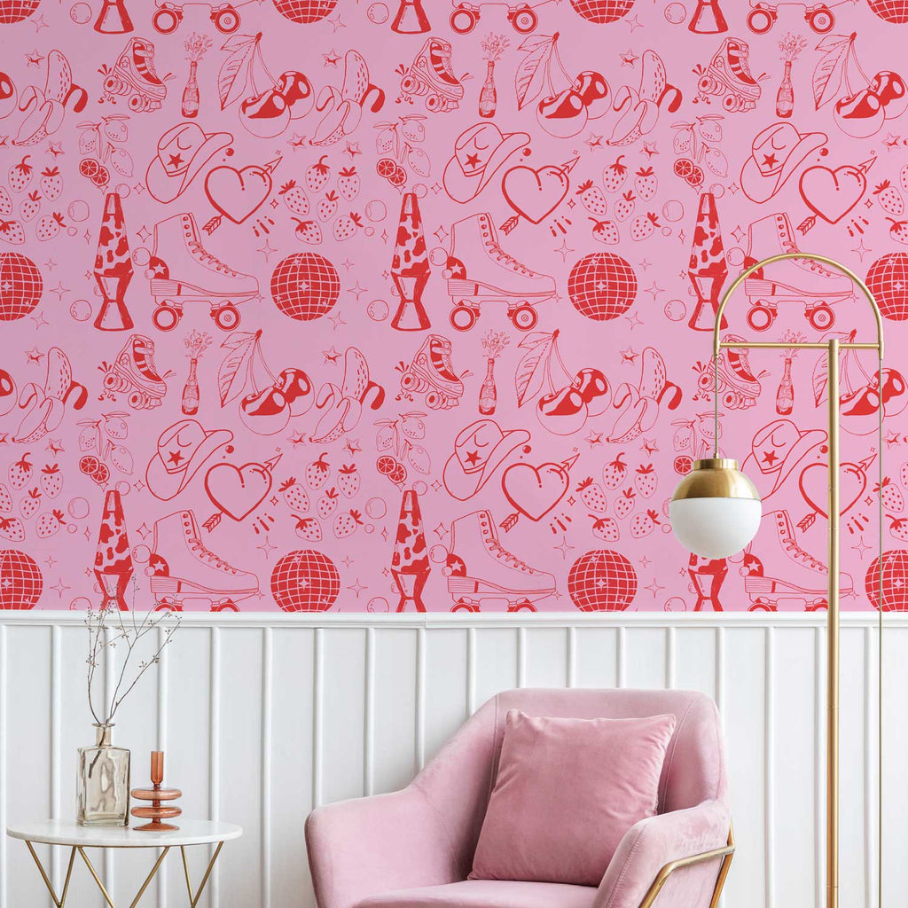 Life's So Fun Peel and Stick Wallpaper, Removable Wallpaper, Traditional Wallpaper | DeccoPrint