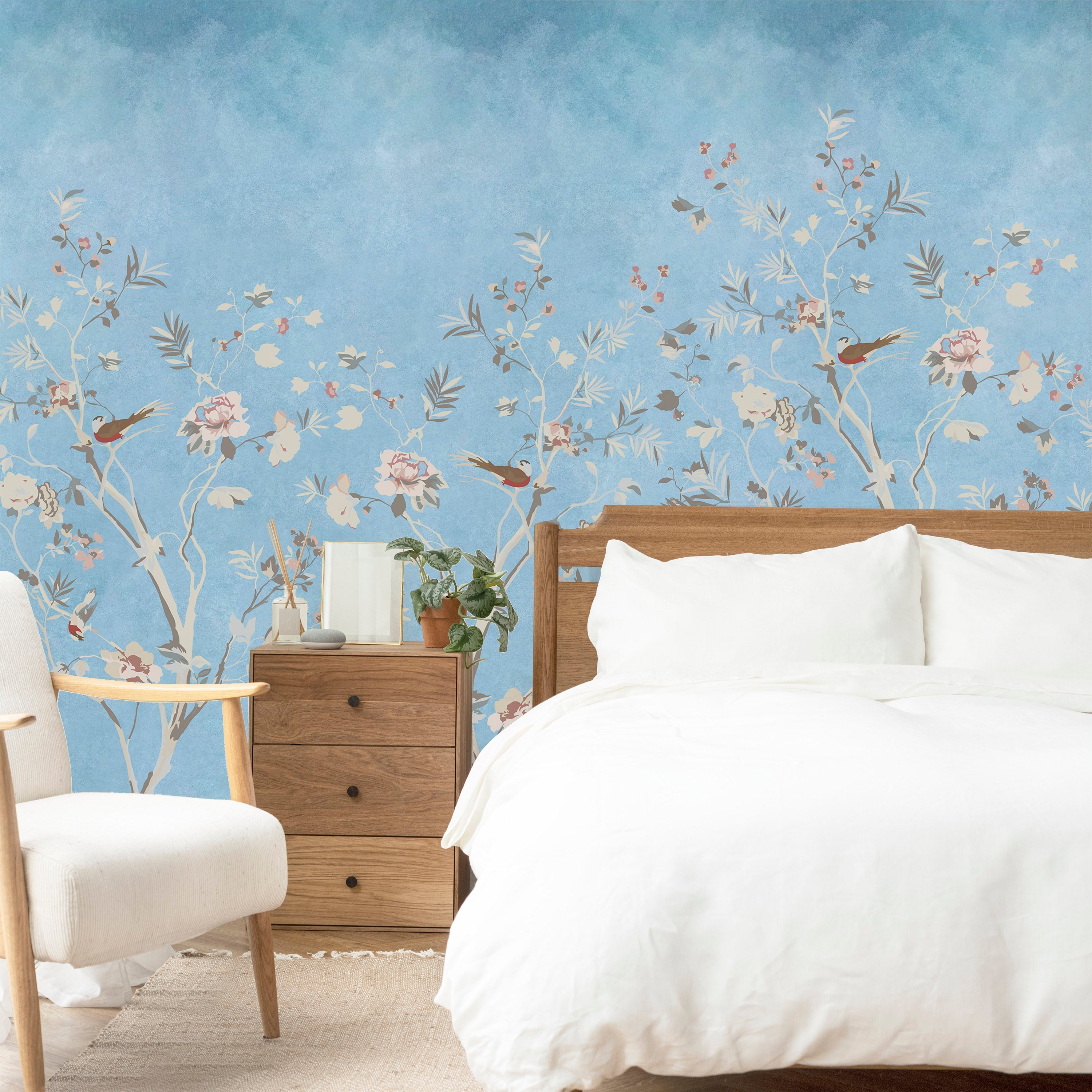 Spring Whisper Mural Peel and Stick Wallpaper, Removable Wallpaper, Traditional Wallpaper | DeccoPrint