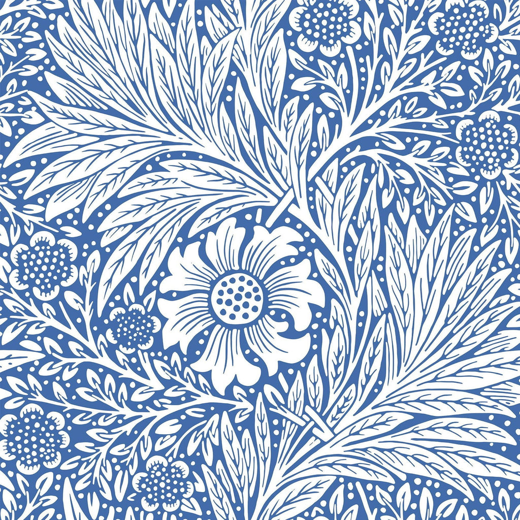 Marigold X William Morris Wallpaper - Blue | DeccoPrint