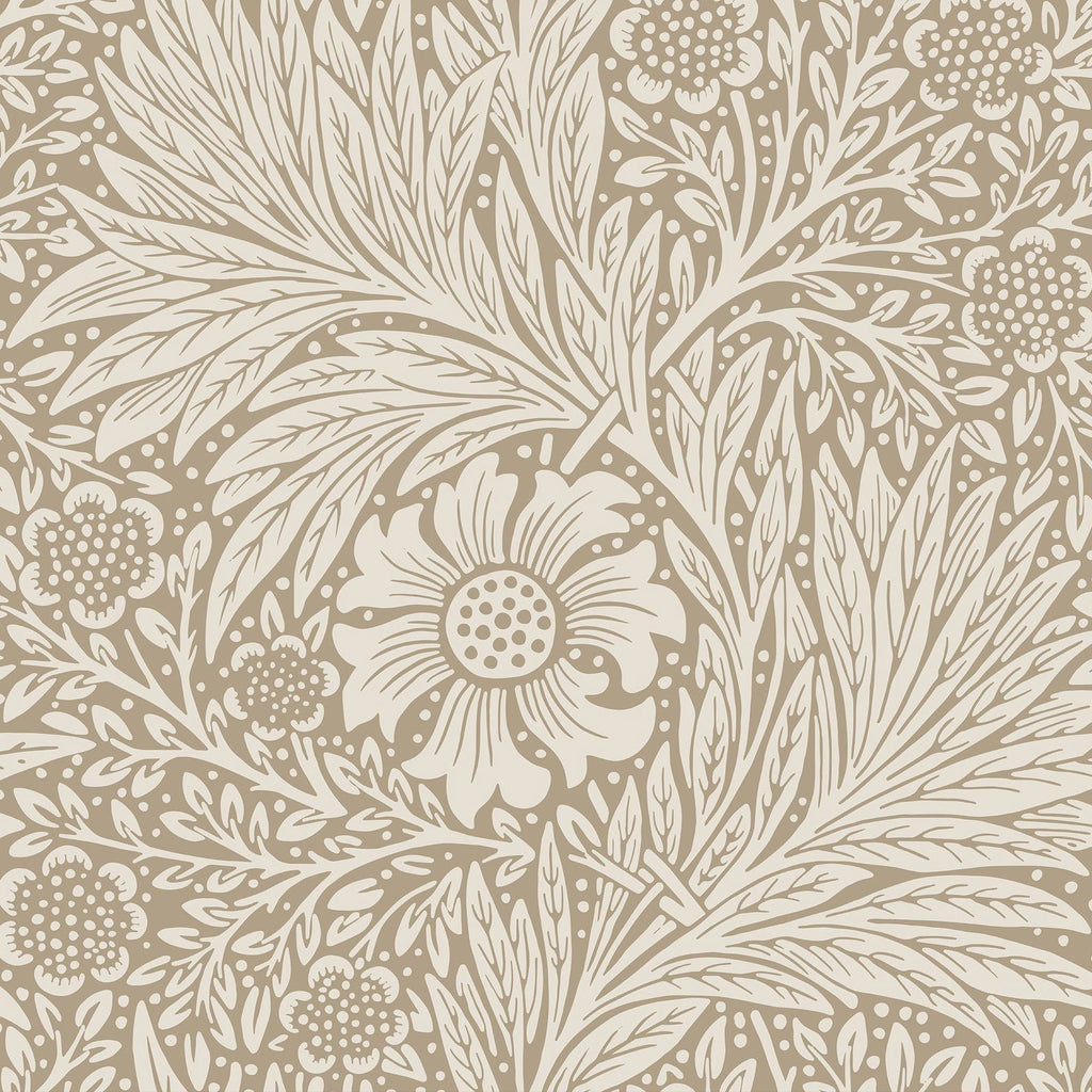 Marigold X William Morris Wallpaper - Brown | DeccoPrint