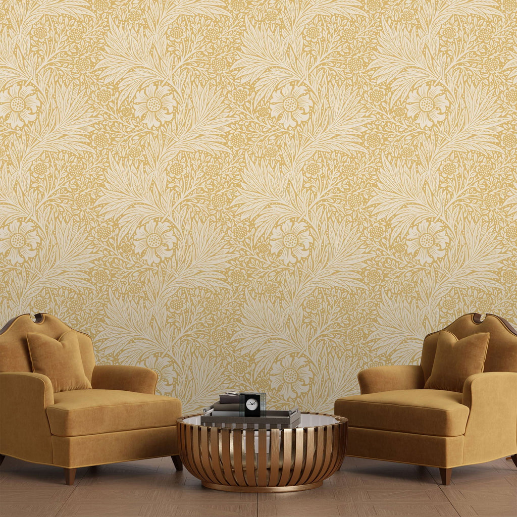 Marigold X William Morris Wallpaper - Yellow - DeccoPrint
