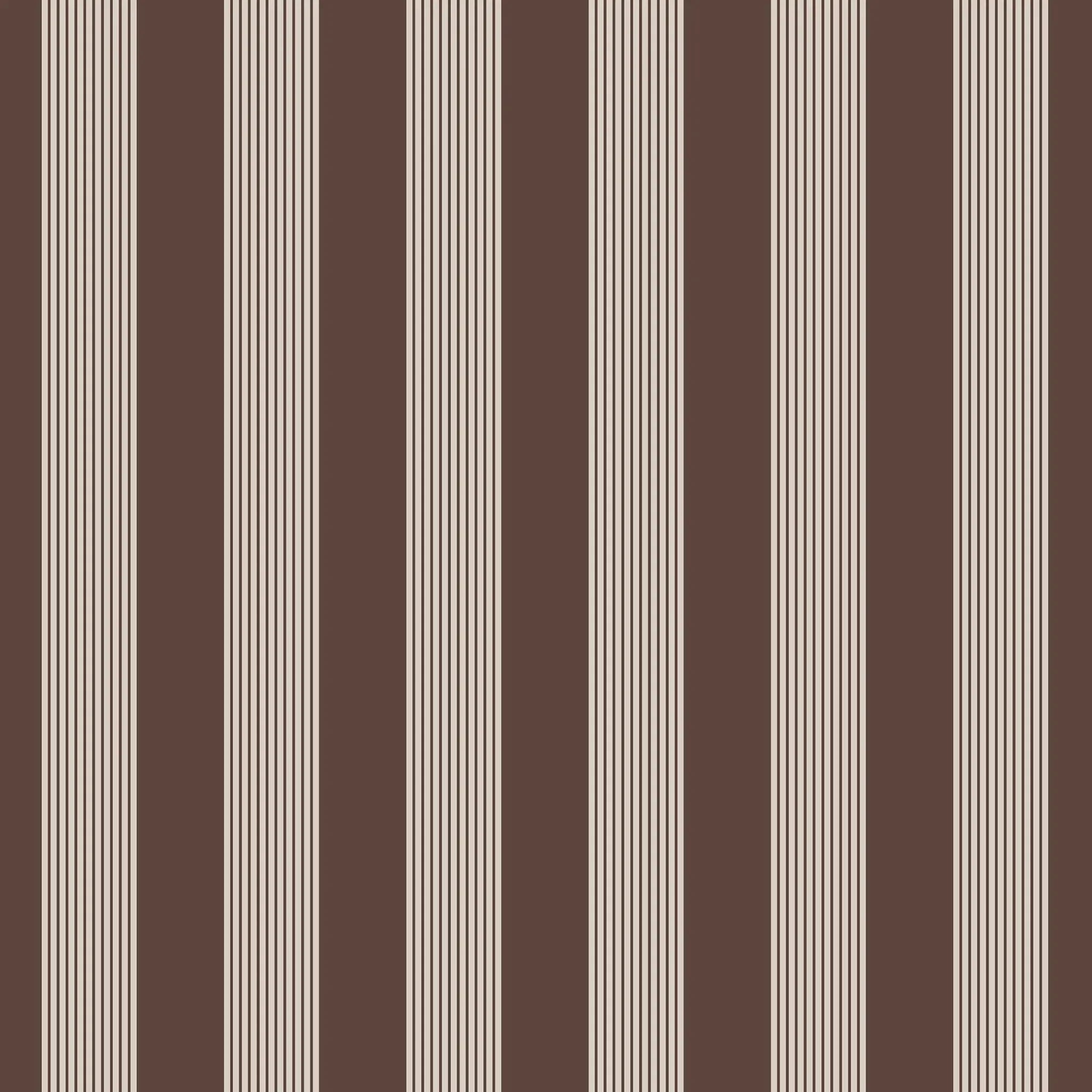 Pattern of vertical stripes in brown and beige on a brown background