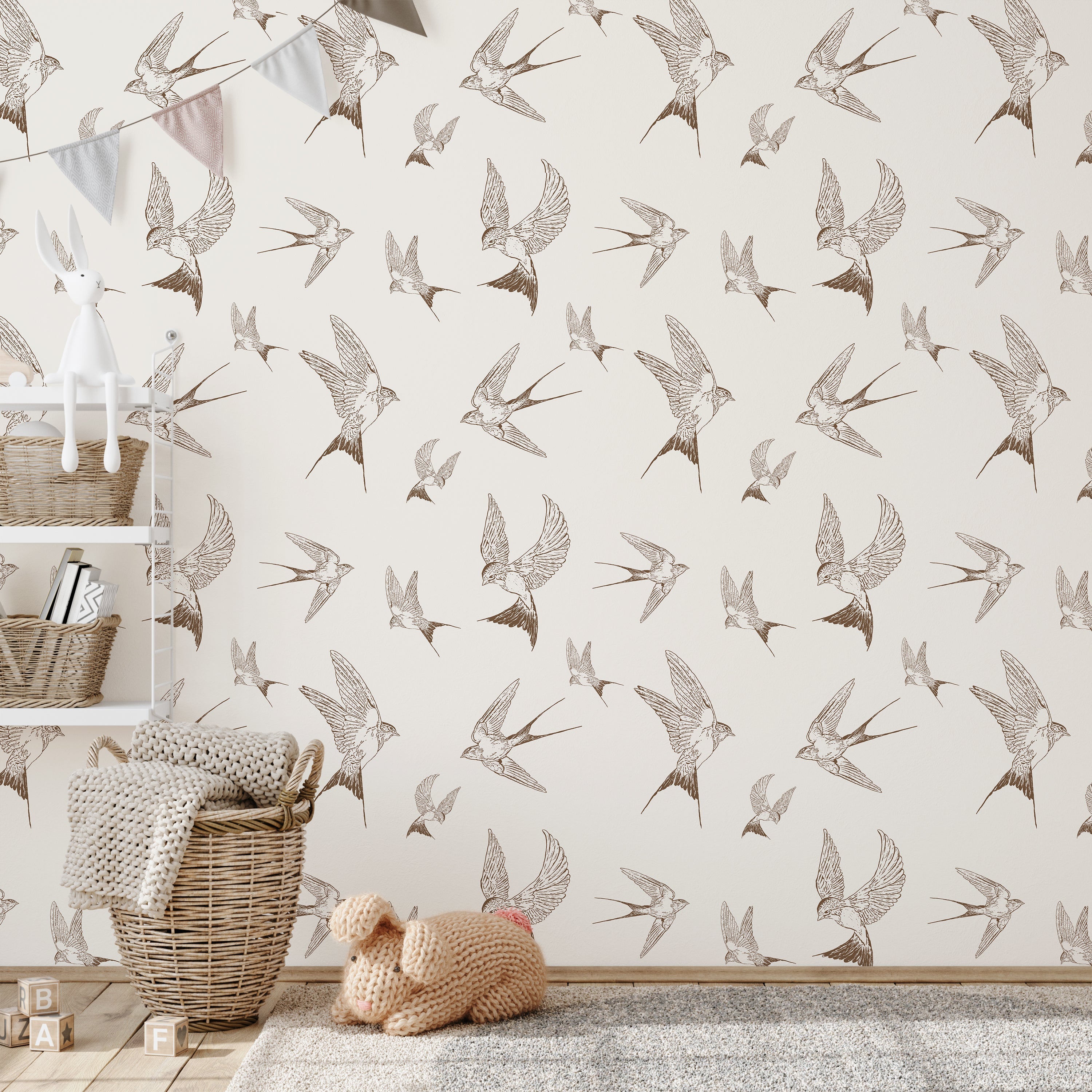 Soar the Sky Peel and Stick Wallpaper, Removable Wallpaper, Traditional Wallpaper | DeccoPrint