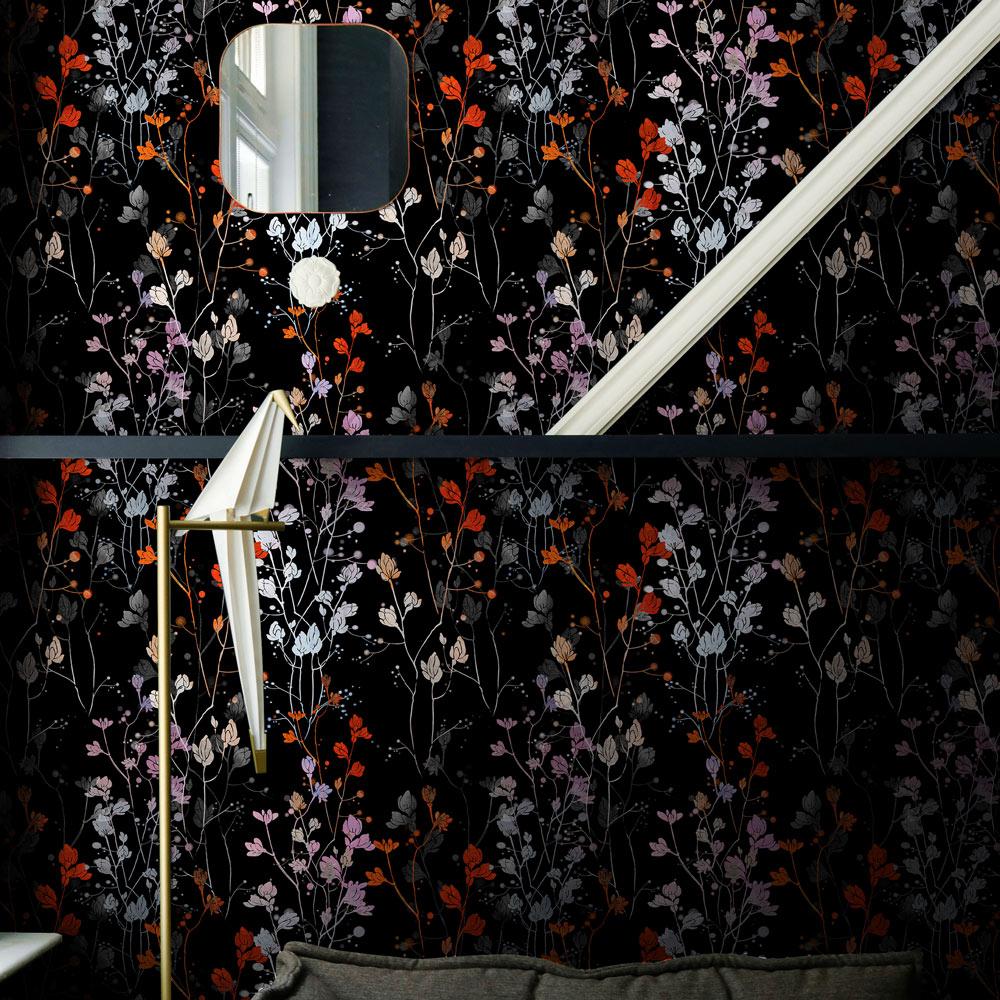 Night Bloom Peel and Stick Wallpaper, Removable Wallpaper, Traditional Wallpaper | DeccoPrint