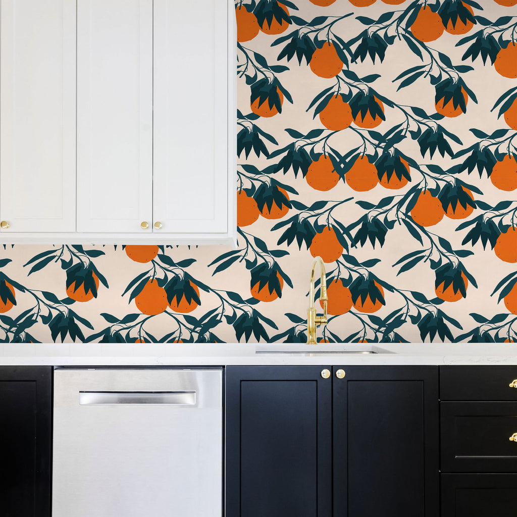 Orange Tree Wallpaper - DeccoPrint