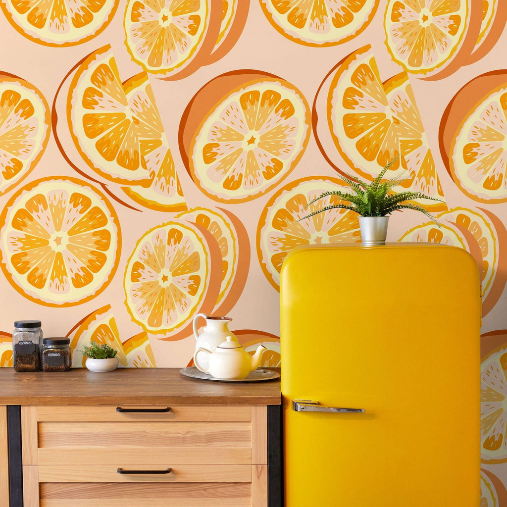 Orange Zest Wallpaper - DeccoPrint