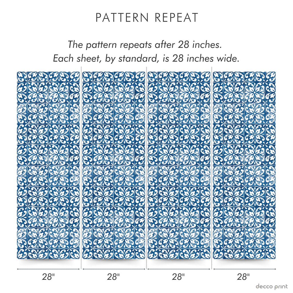In this image you can see the pattern scale for this design and after what distance it repeats.